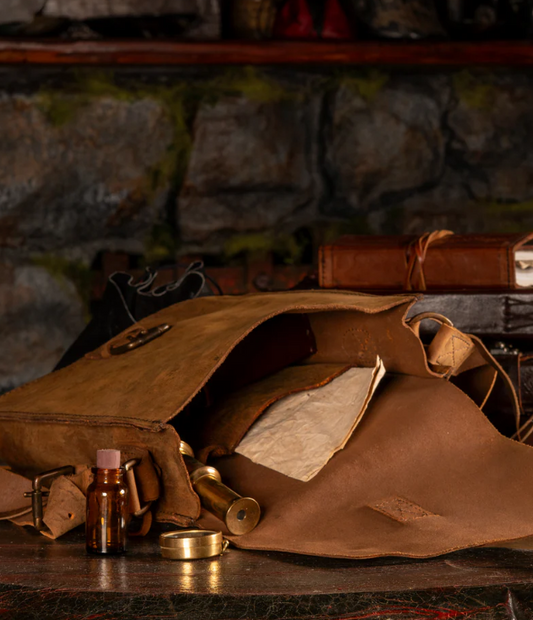 Leder Gürteltasche klein für Wikinger und Reenactment