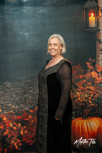 Edles Samtkleid mit Detailverzierung – Letztes Exemplar in Größe XL