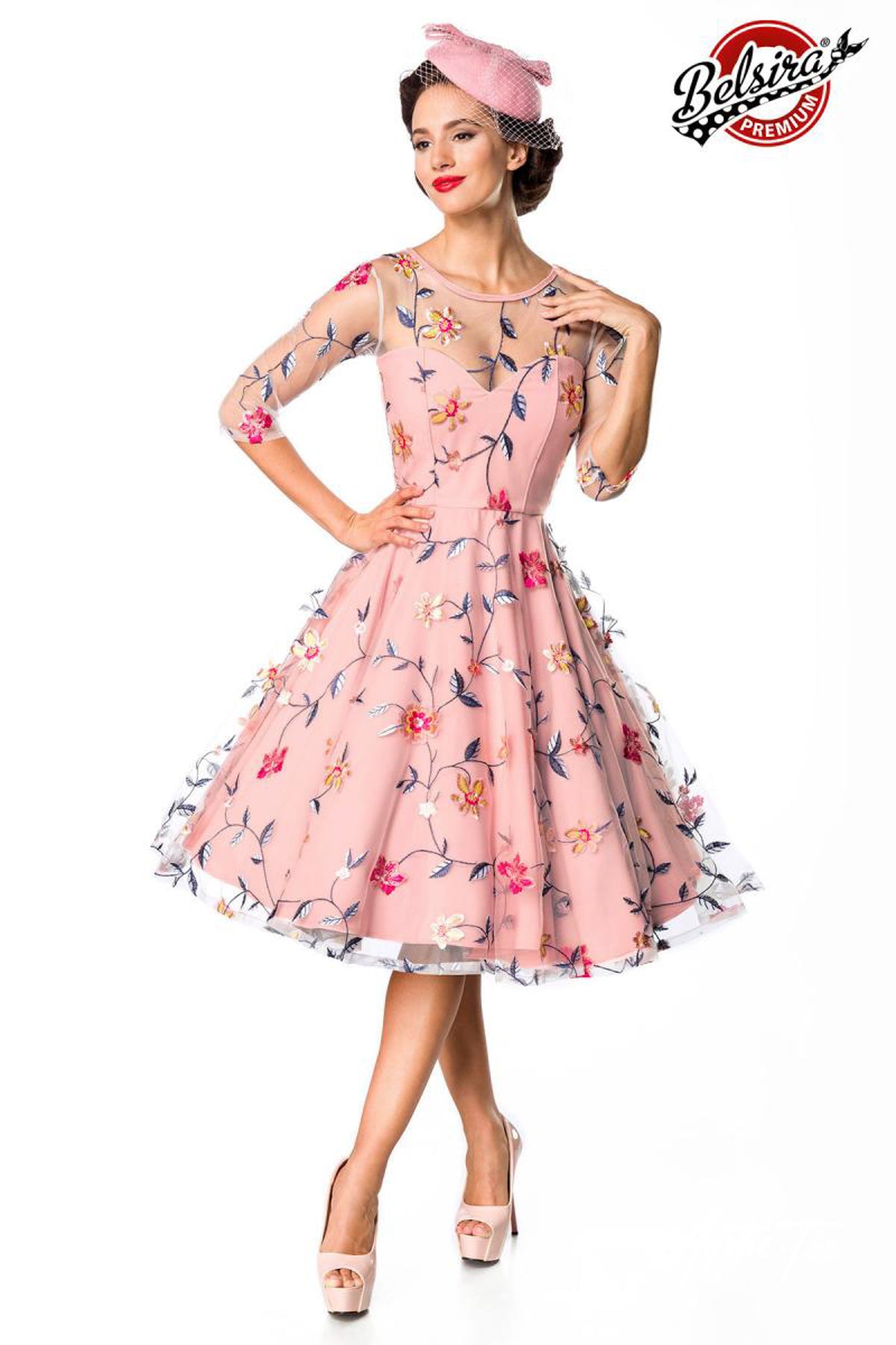 Belsira Premium Blumenkleid nur noch in M & 2XL