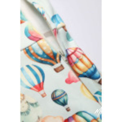 Valerie Off-Shoulder Kleid – Vintage-Glamour mit Heißluftballons Nur im 38
