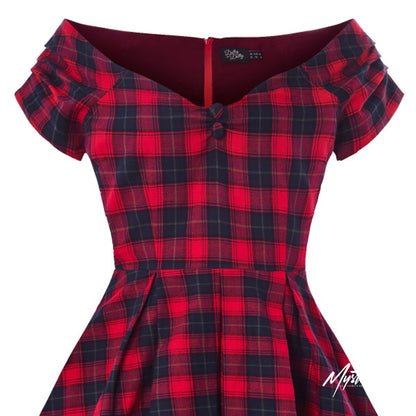 Lily Dress Red Tartan
