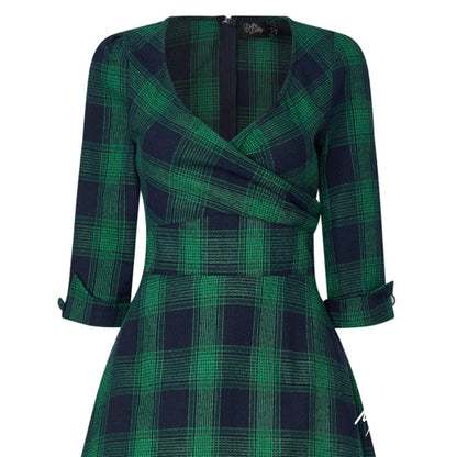 Katherine Swingkleid in Green Tartan – Klassischer Vintage - nur noch 42 & 52