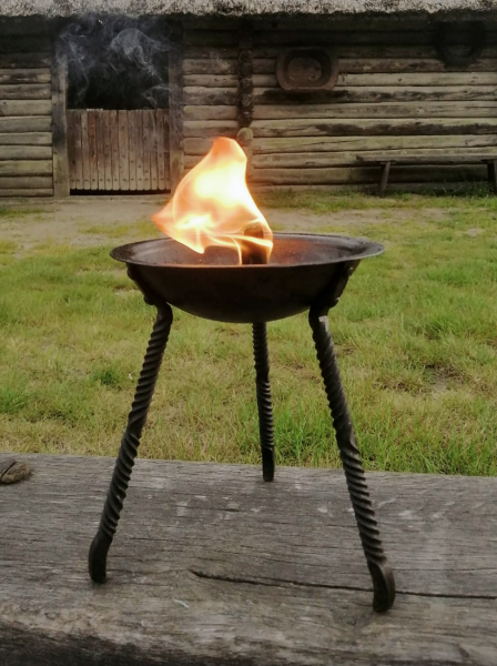 Kleine Feuerschale, handgeschmiedet