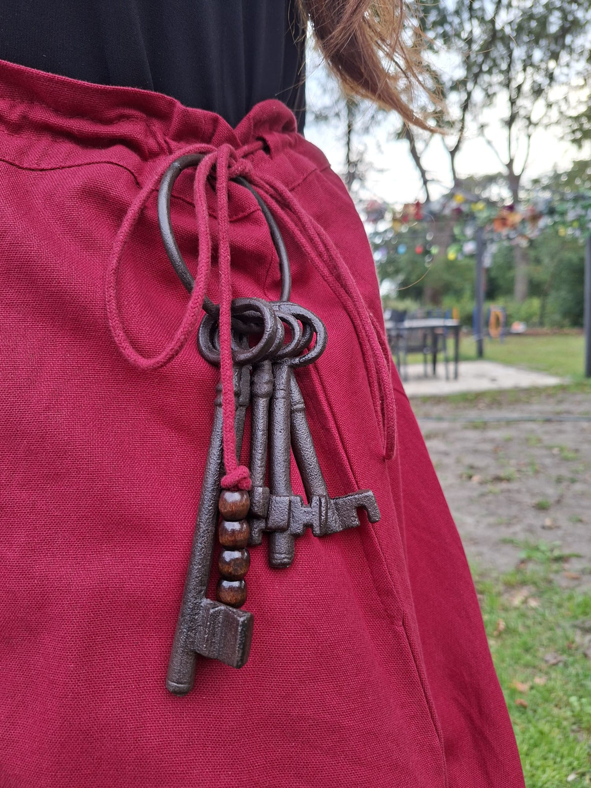 Dekorativer gusseiserner Schlüsselbund im nostalgischen Stil