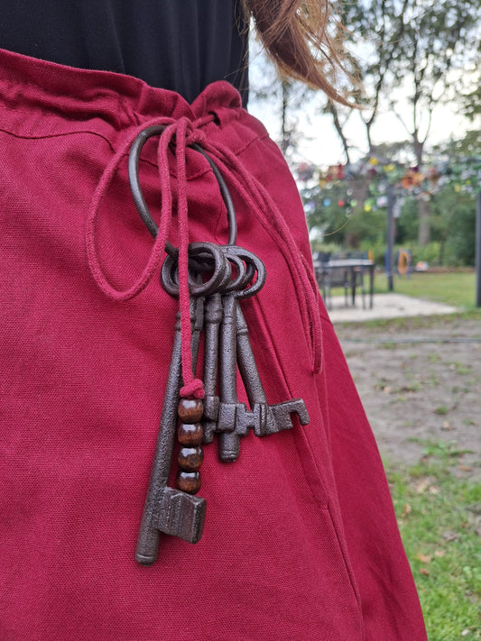 Dekorativer gusseiserner Schlüsselbund im nostalgischen Stil