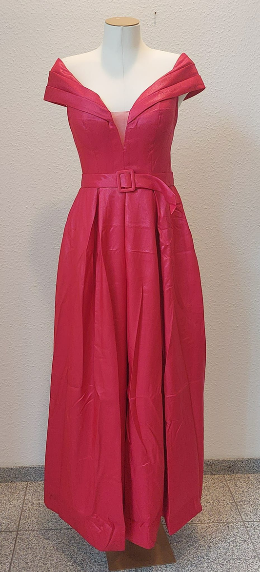 Abendkleid Rot Off-Shoulder-Stil