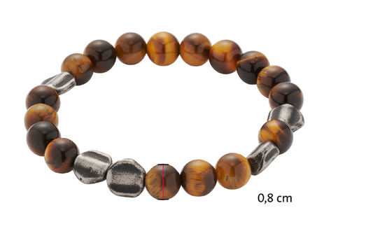 Flexibles Armband mit Edelstahlelementen