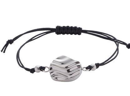 Textilarmband mit modernem Muster und schönem Funkeln