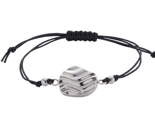 Textilarmband mit modernem Muster und schönem Funkeln
