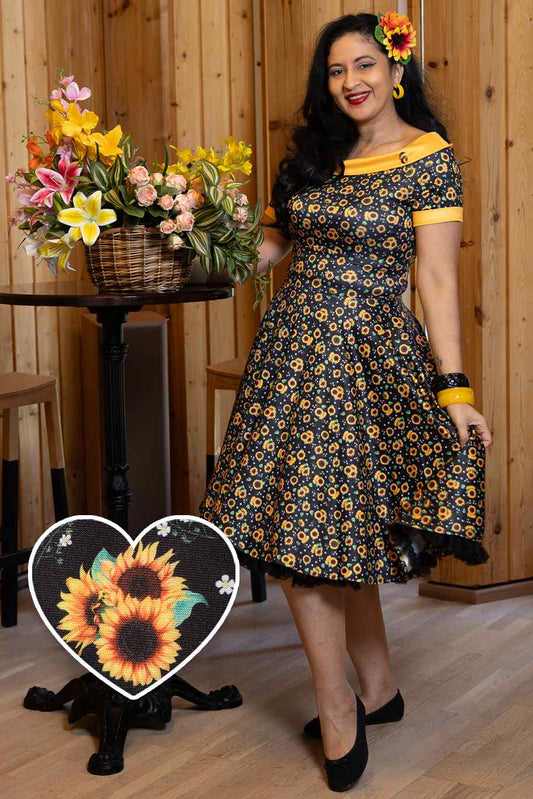 Darlene Swing Dress Sunflower