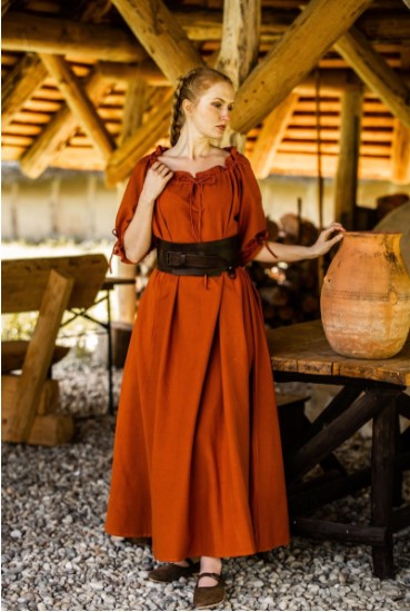 Kürzarmkleid Rost