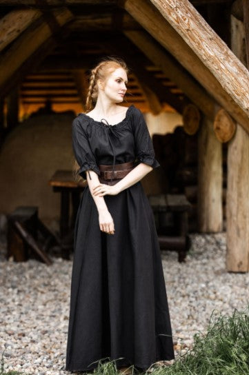 Kürzarmkleid Schwarz