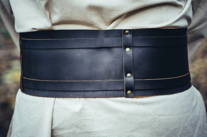 Breiter Wikinger-Ledergürtel 140 cm