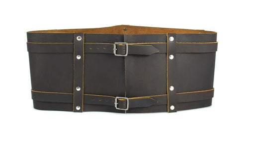 Breiter Wikinger-Ledergürtel 140 cm