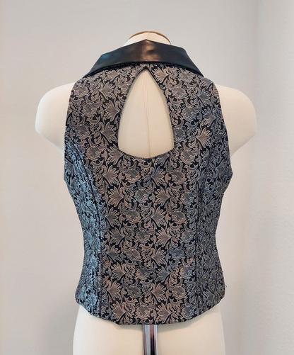 Weste Camille Silver Black Waistcoat