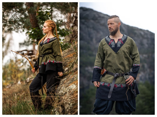 Wikinger Tunika Olive Unisex