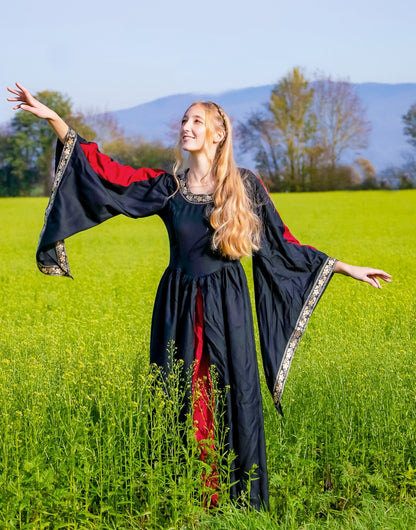 Ivette Mittelalterkleid aus Viskose – Fließende Eleganz