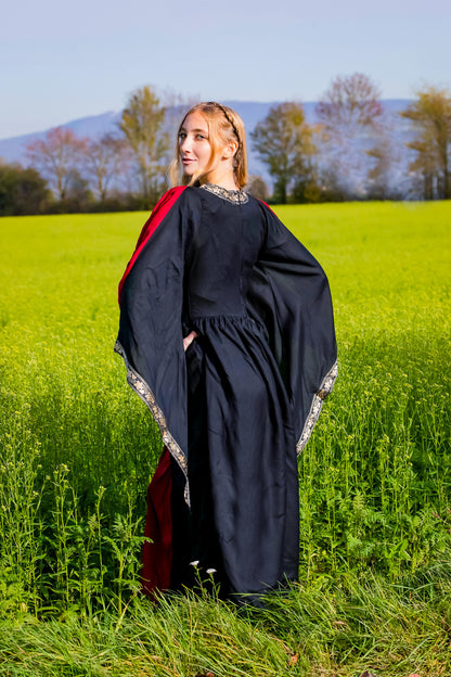 Ivette Mittelalterkleid aus Viskose – Fließende Eleganz