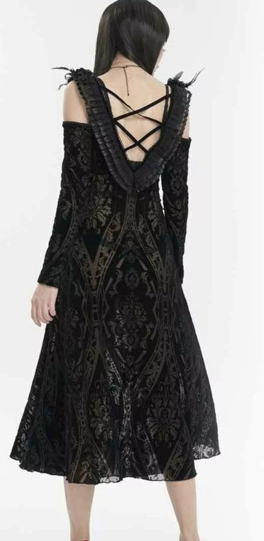 Samtkleid met Burn-out Munster