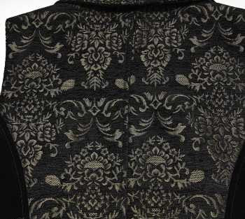 Elegante Herrenweste aus Samt und Jacquard für viktorianische Mode