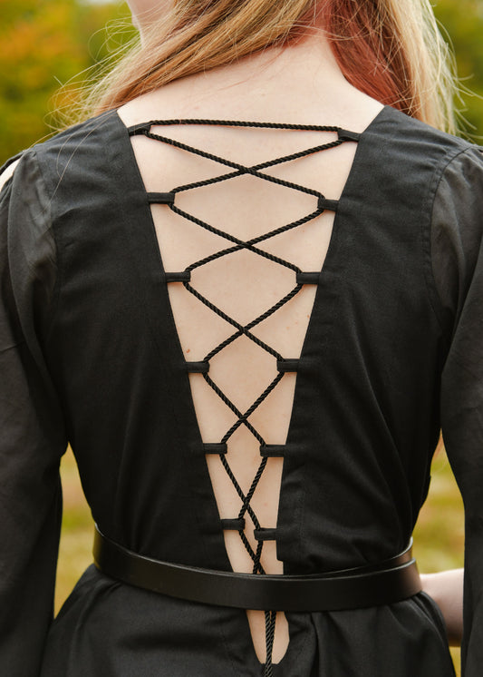 mittelalterkleid für Larp schwarz