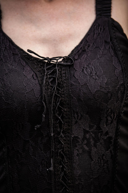 Miederkleid  in Schwarz – Romantischer Mittelaltertraum für starke Frauen