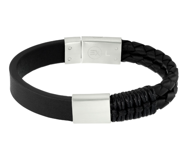 Lässiges Lederarmband mit Power-Magnet
