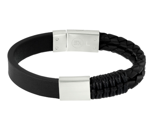 Lässiges Lederarmband mit Power-Magnet