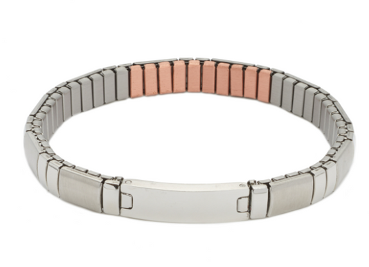 Flex-Armband mit Kupfer-Elementen