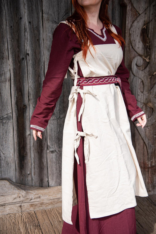 Mittelalter Überkleid Schürze Natur