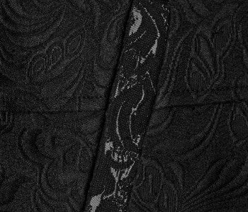 Gothic Herrenweste aus Jacquard mit Kristallknöpfen von Punk Rave