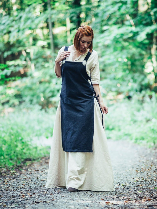 Überkleid Schürze Schwarz