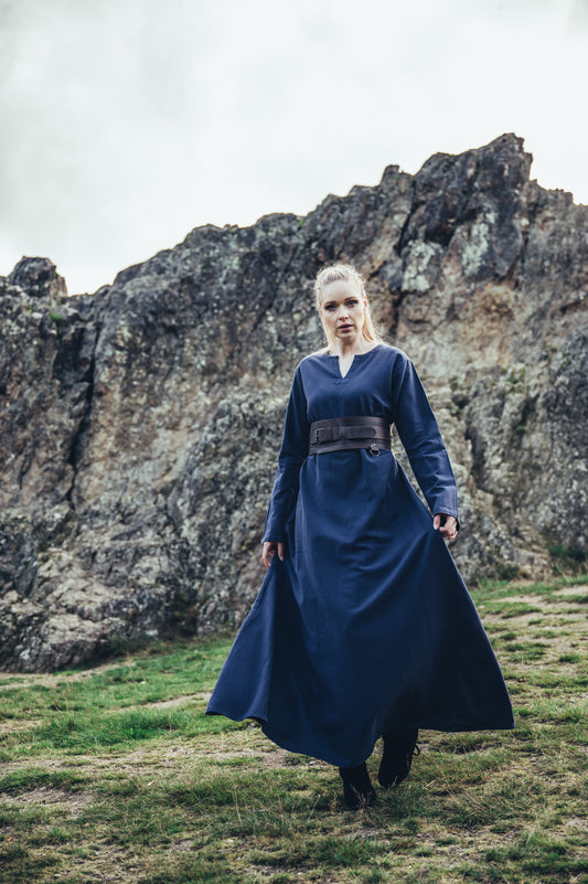 Wikinger Unterkleid Baumwolle Midnight Blue
