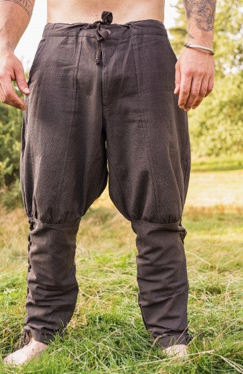 Wikingerhose mit Beinschnürung, Braun